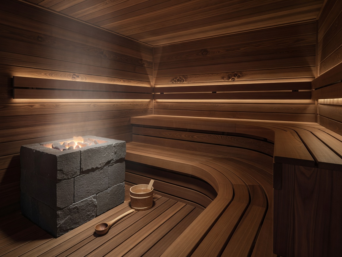 Luksus sauna suomessa puusisustus
