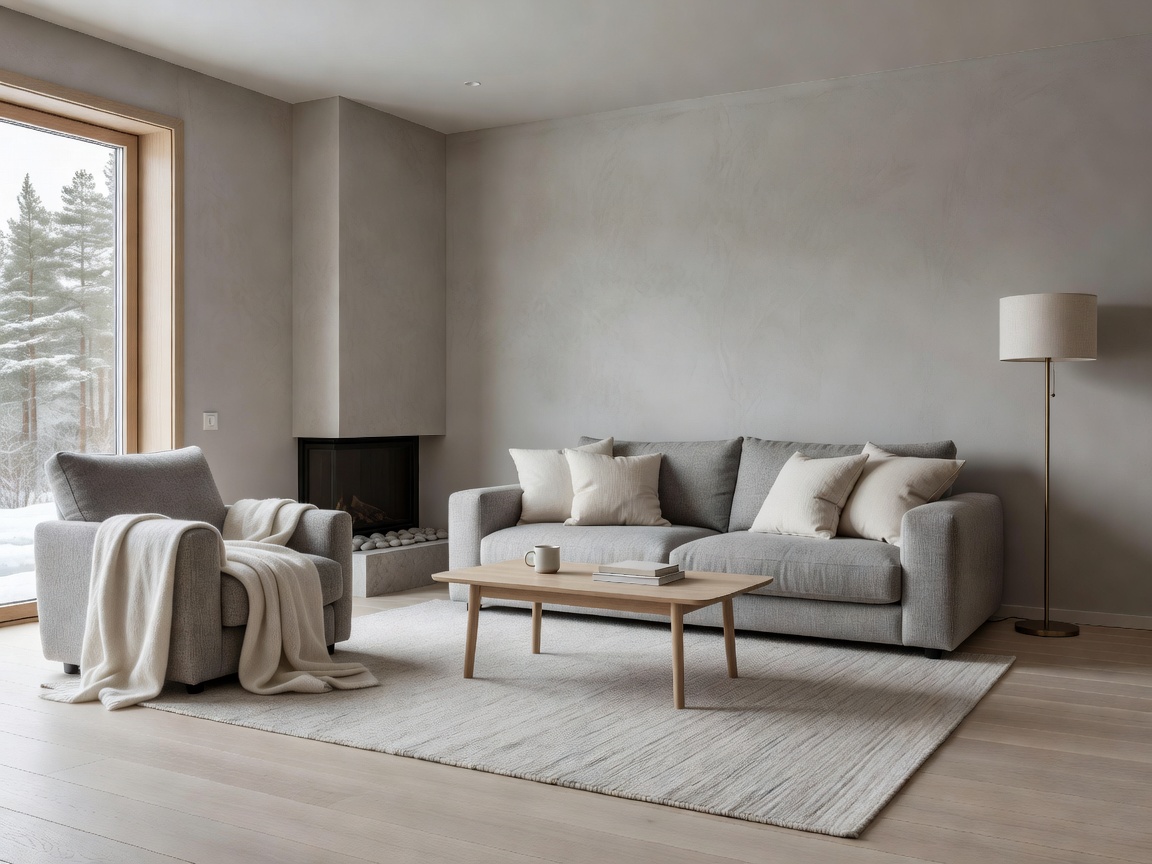Nordic Comfort Room moderni sisustus
